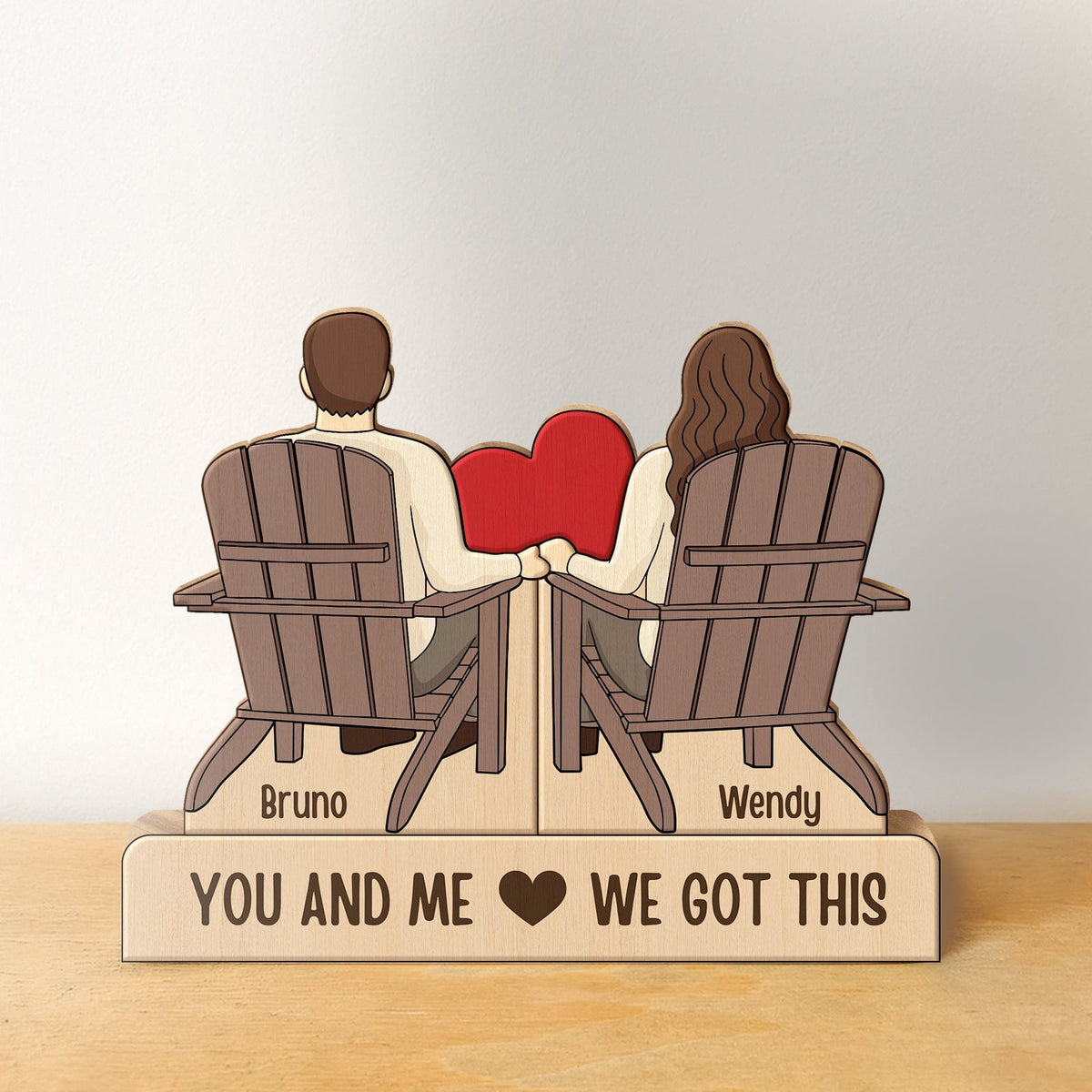 Couple - Toi et moi, on peut le faire - Puzzle personnalisé
