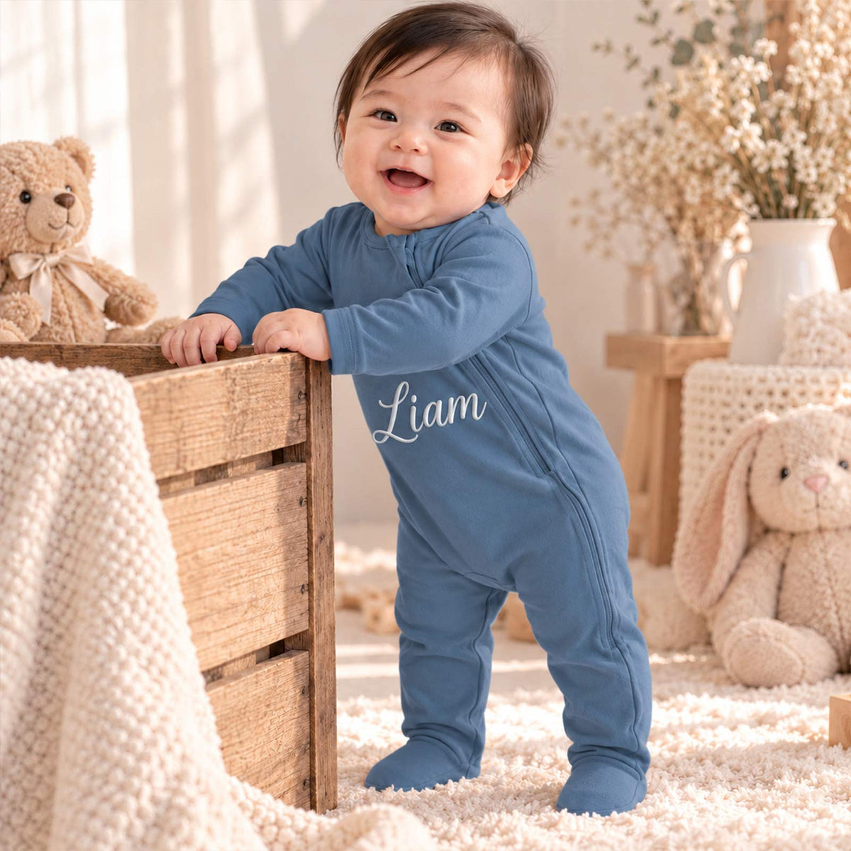 Grenouillère personnalisée pour bébé, body pour bébé avec prénom brodé personnalisé