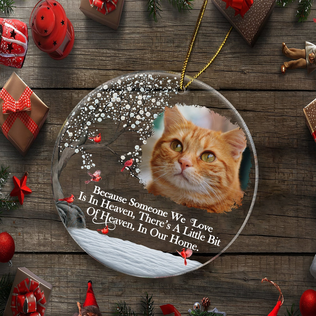 Family - I'm Always With You - Personalized Circle Acrylic Ornament