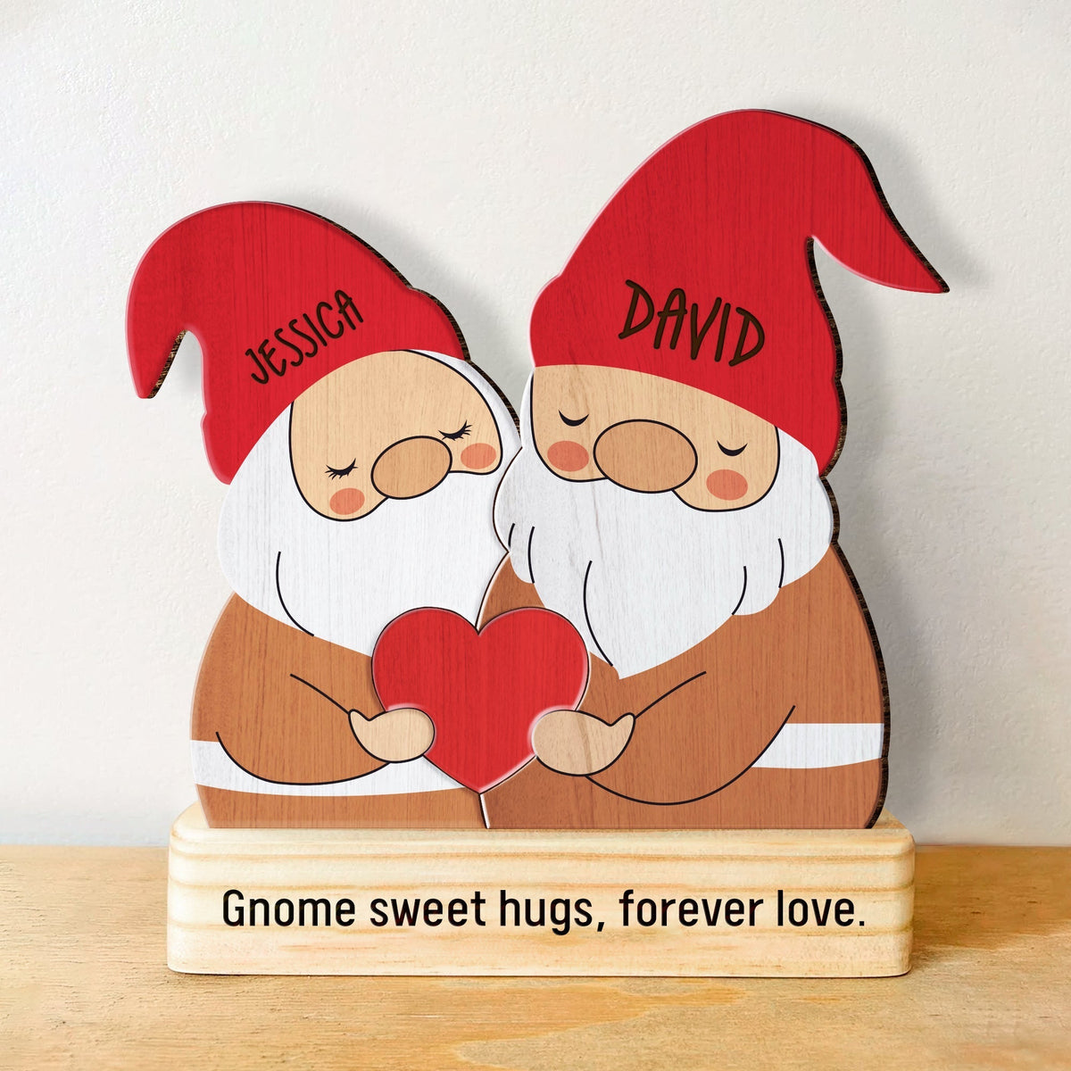 Family - Gnome Family - Personalized Wooden Puzzle