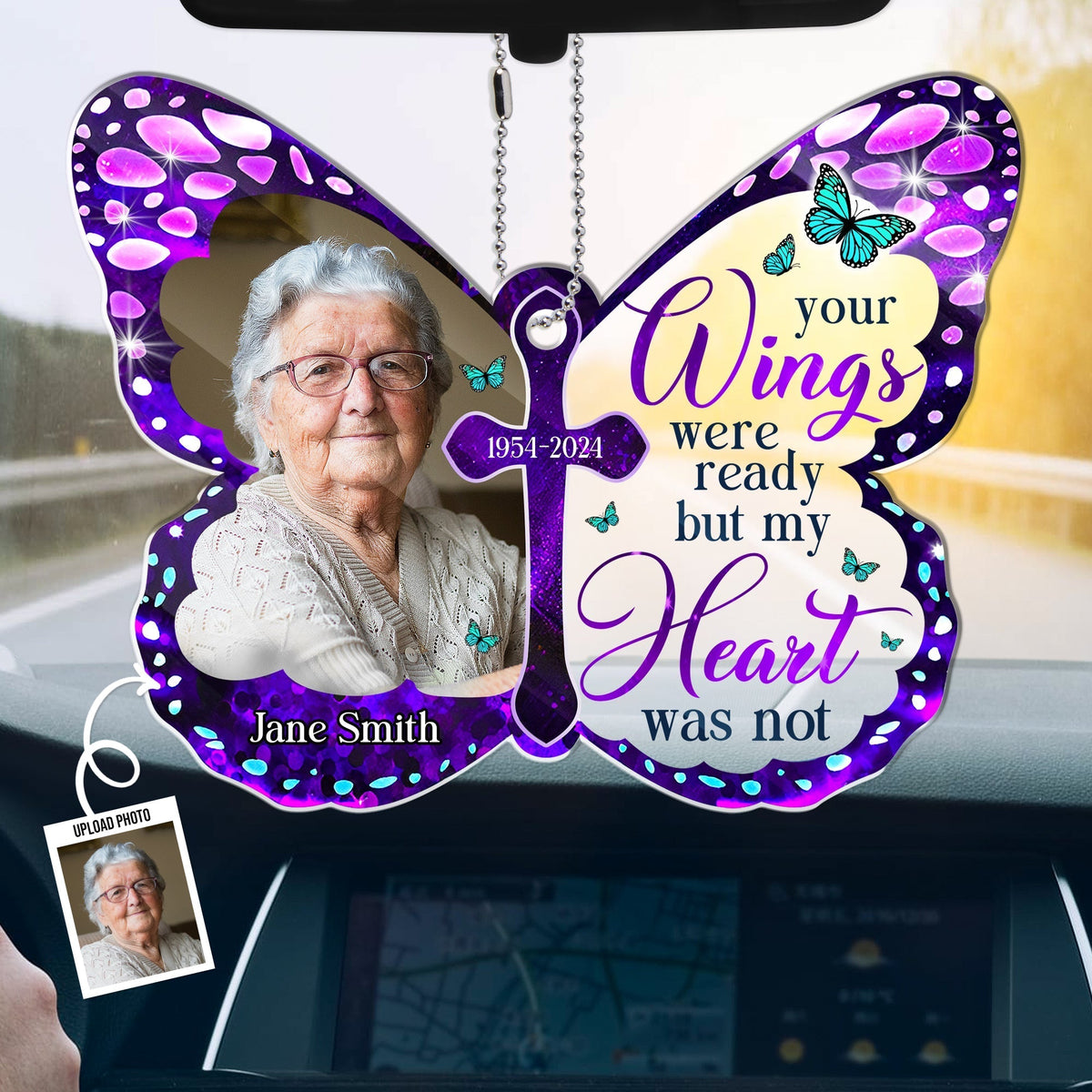 Family - Your Wings Were Ready But My Heart Was Not - Personalized Car Ornament