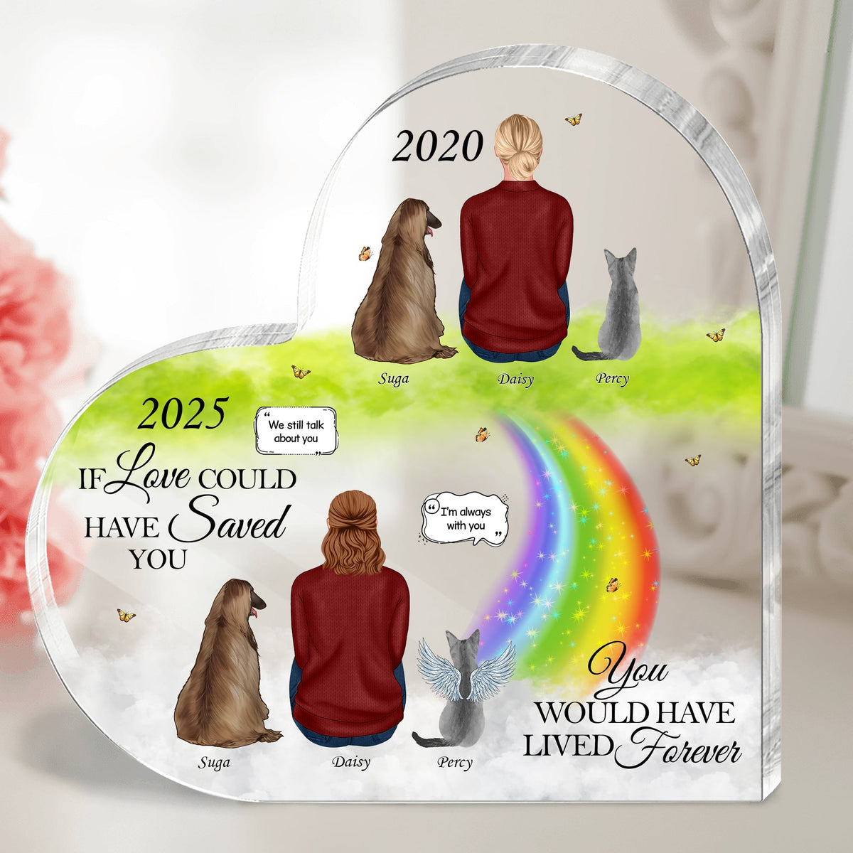 Pet Lovers - You Would Have Lived Forever - Shaped Acrylic Plaque