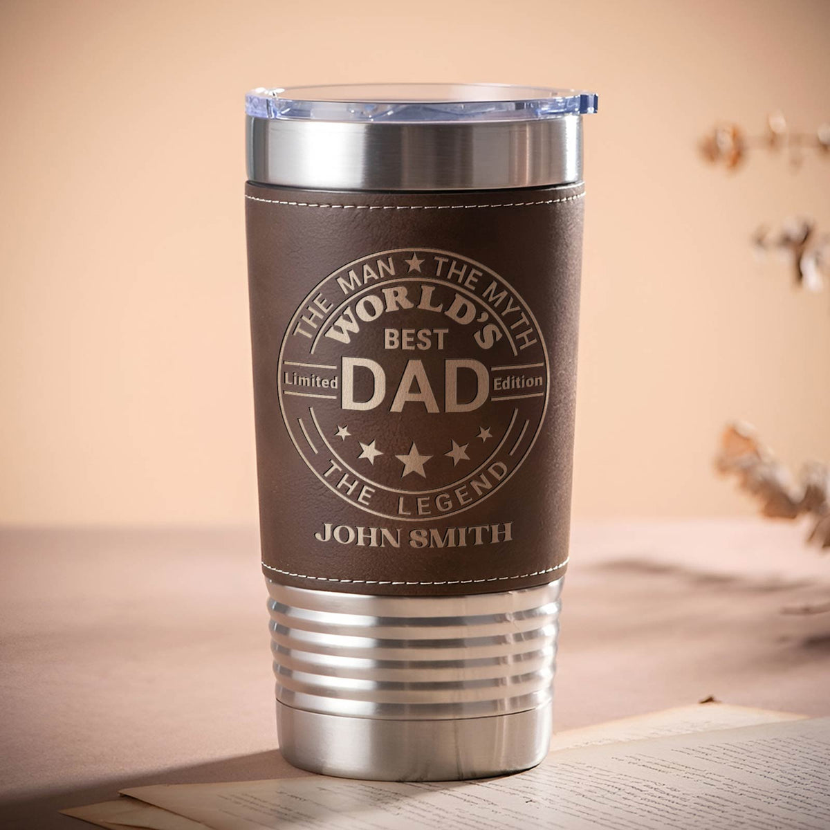 Dad - The Man The Myth The Legend - Personalized Stainless Steel Tumbler