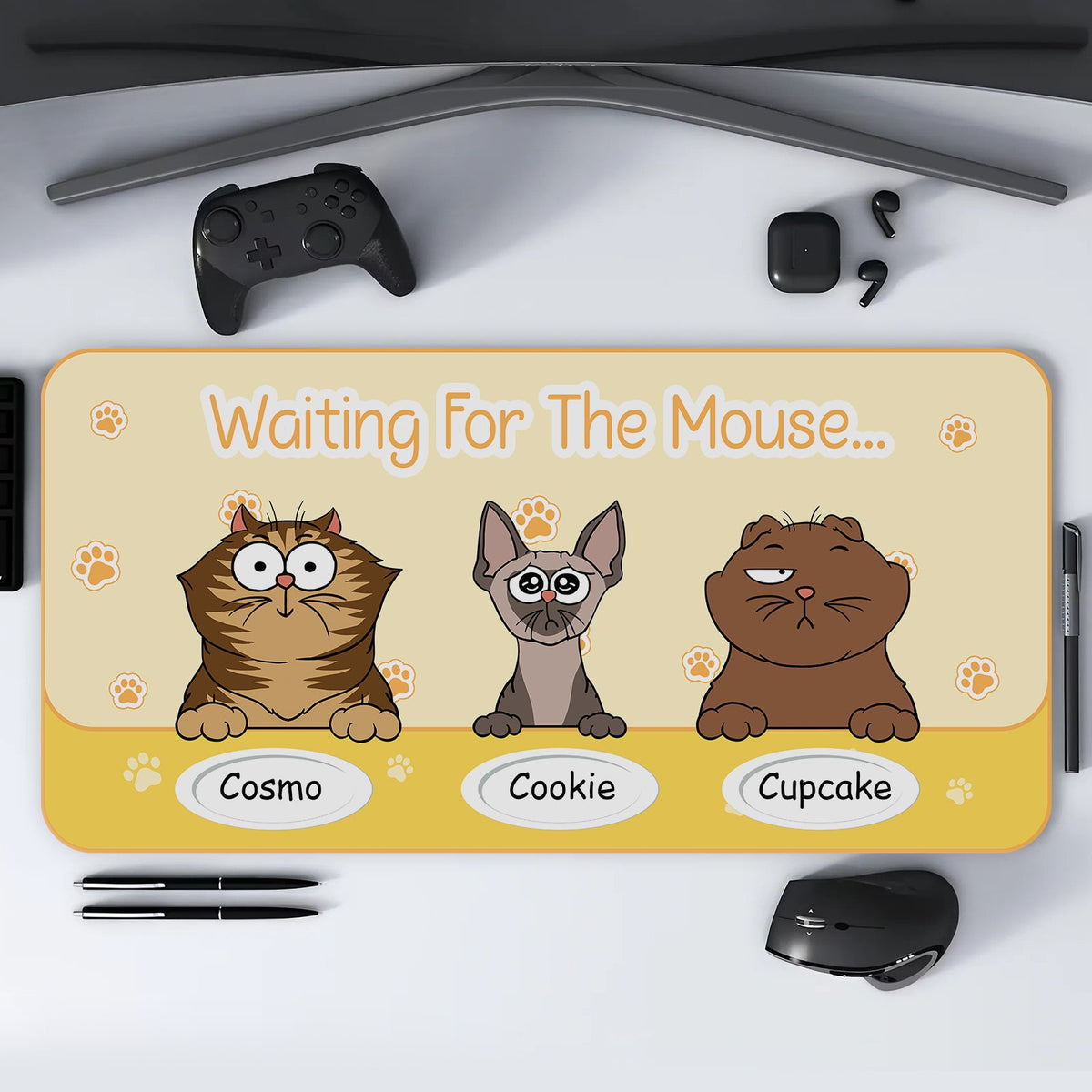 Amateur d’animaux - Où est la souris ? - Tapis de souris personnalisé