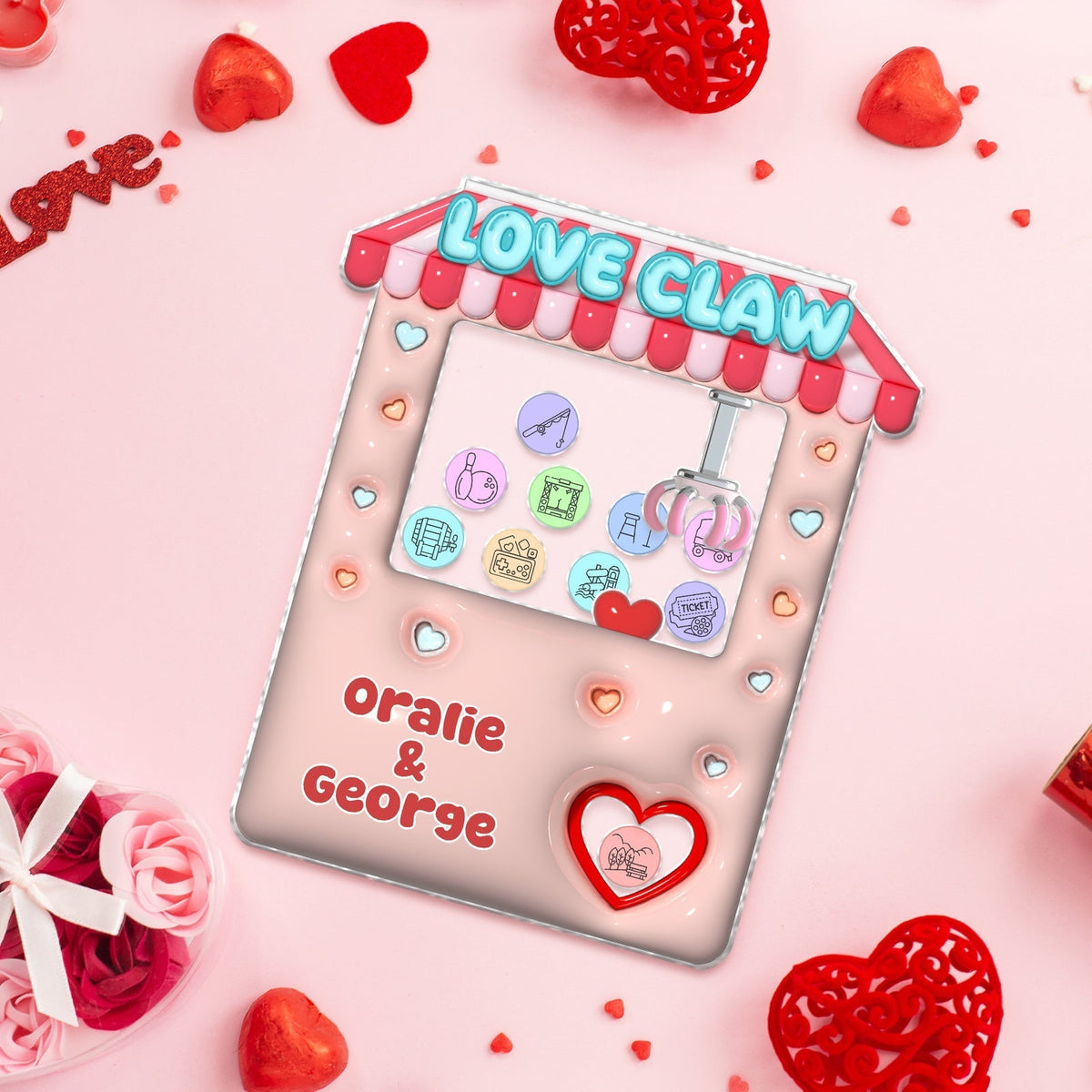 Couple - Love Claw - Personalized Shaking Board Game