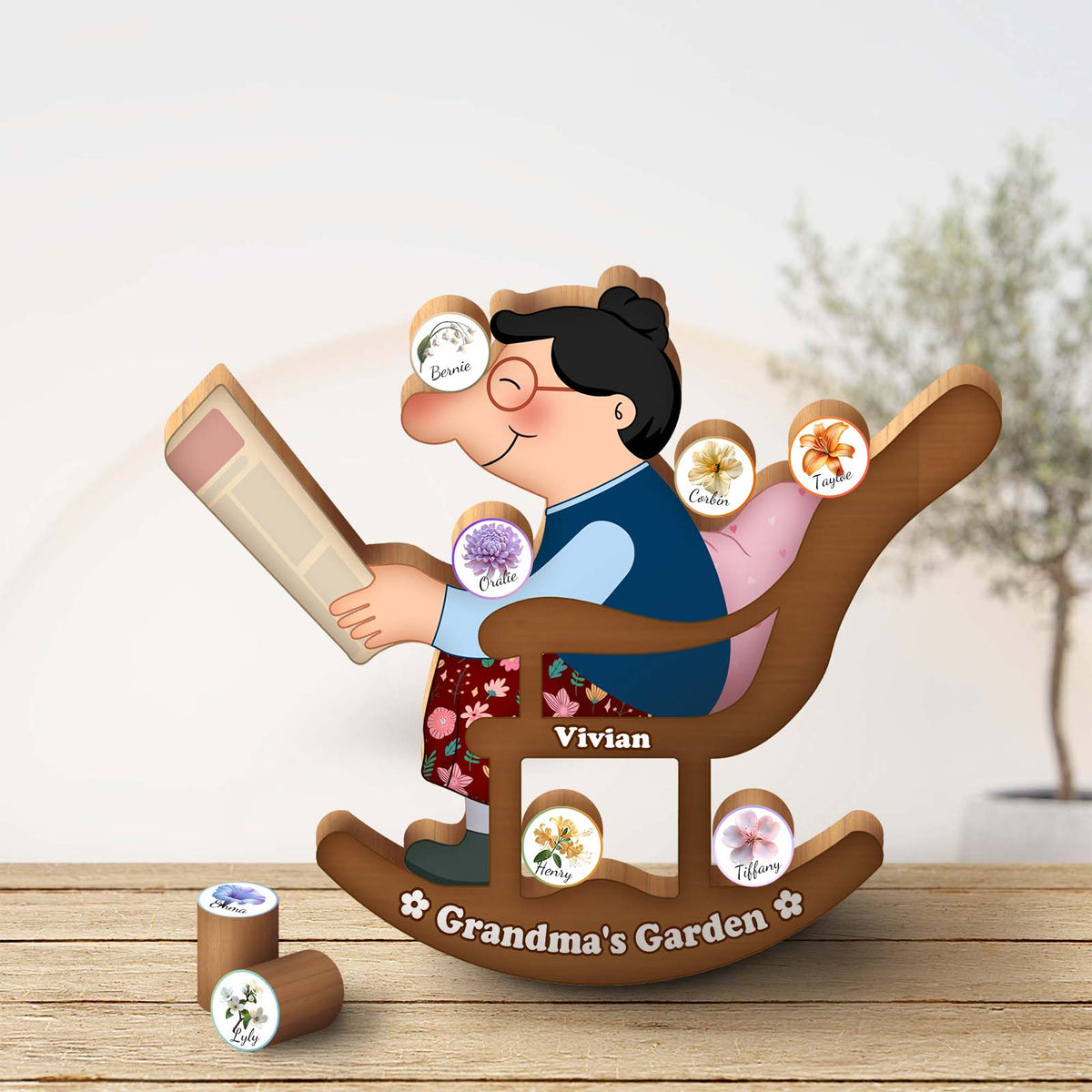 Family - Grandma's Garden - Personalized Balancing Game