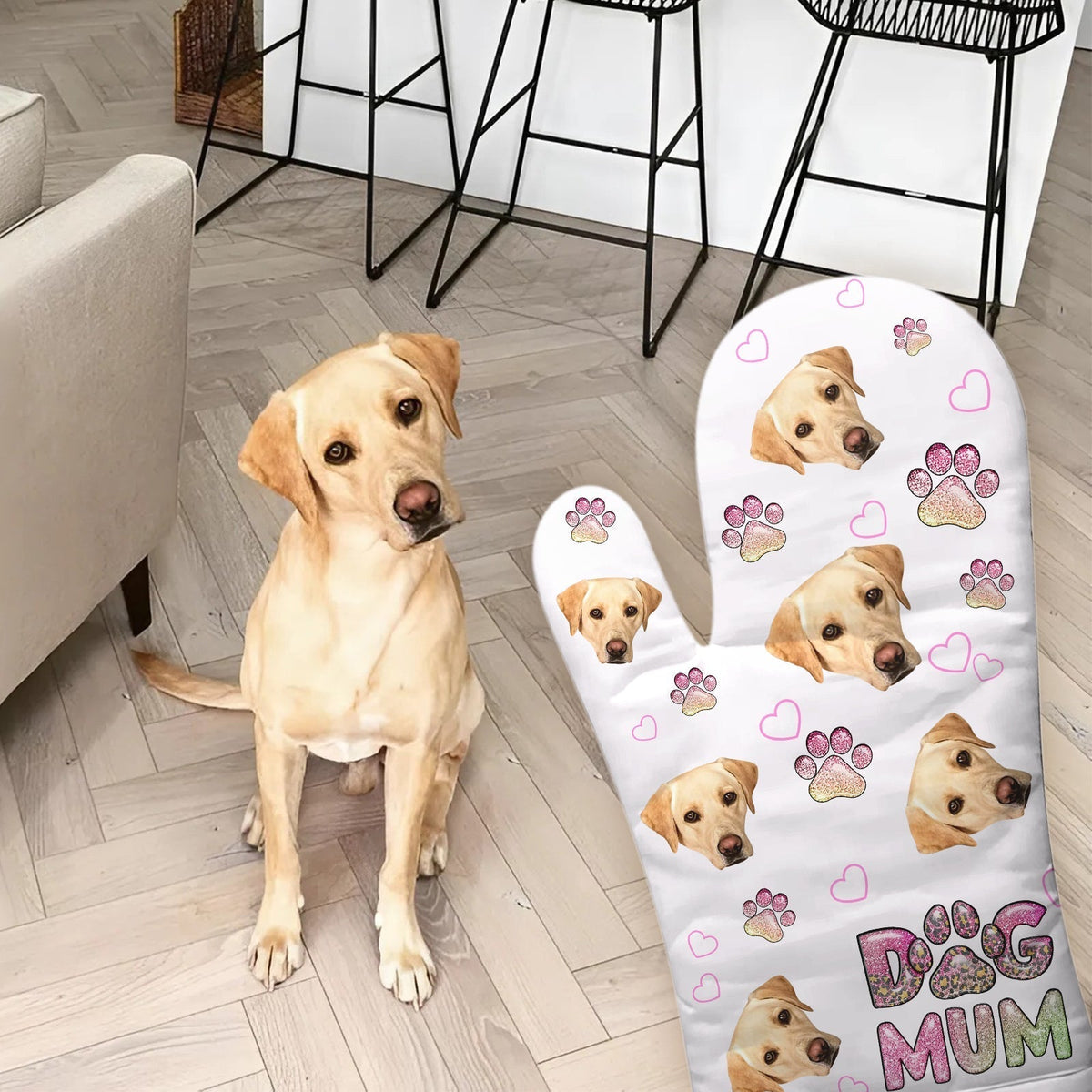 Amoureuse des animaux - Maman chien/chat - Manique personnalisée