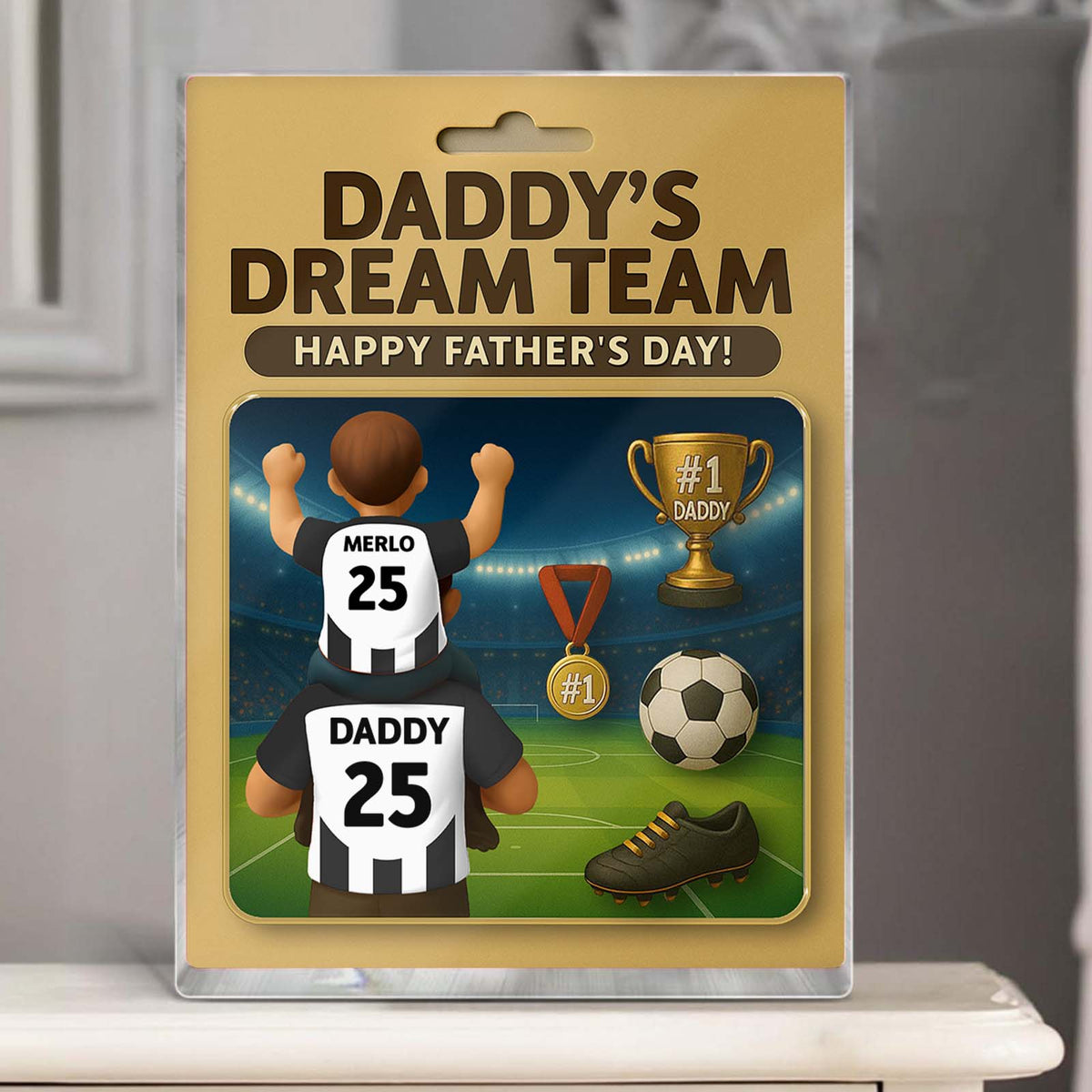 Family - Daddy's Dream Team - Personalized Acrylic Plaque