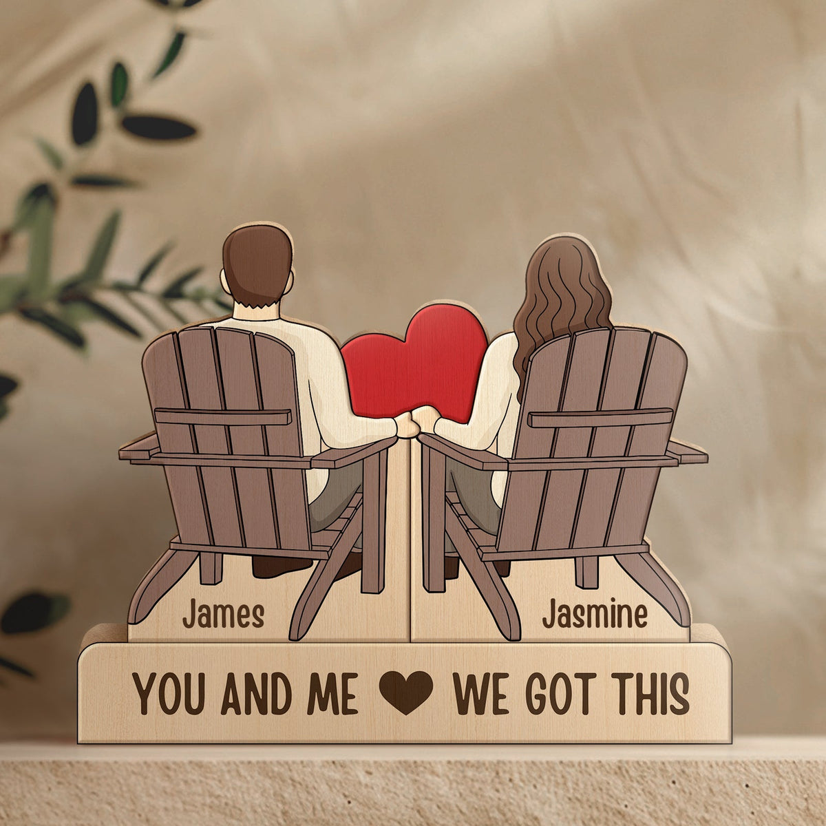 Couple - Toi et moi, on peut le faire - Puzzle personnalisé