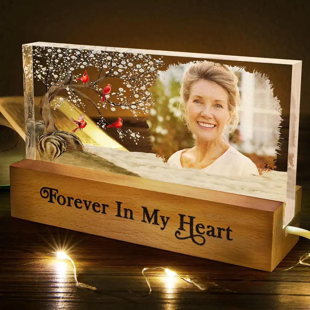 Famille - Souvenir familial « Je suis toujours avec vous » - Lampe LED personnalisée