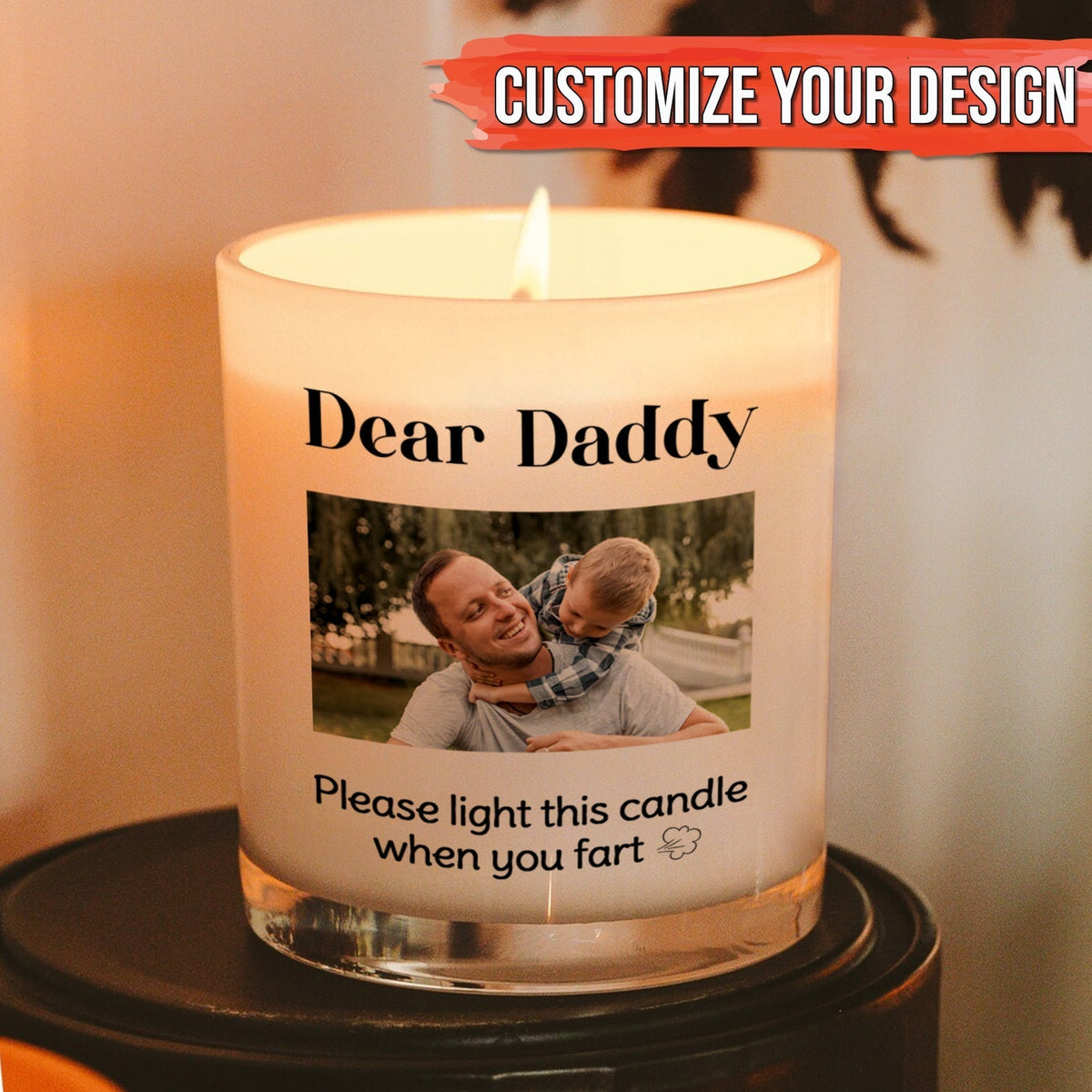 Father - Dear Daddy - Personalized Scented Candle