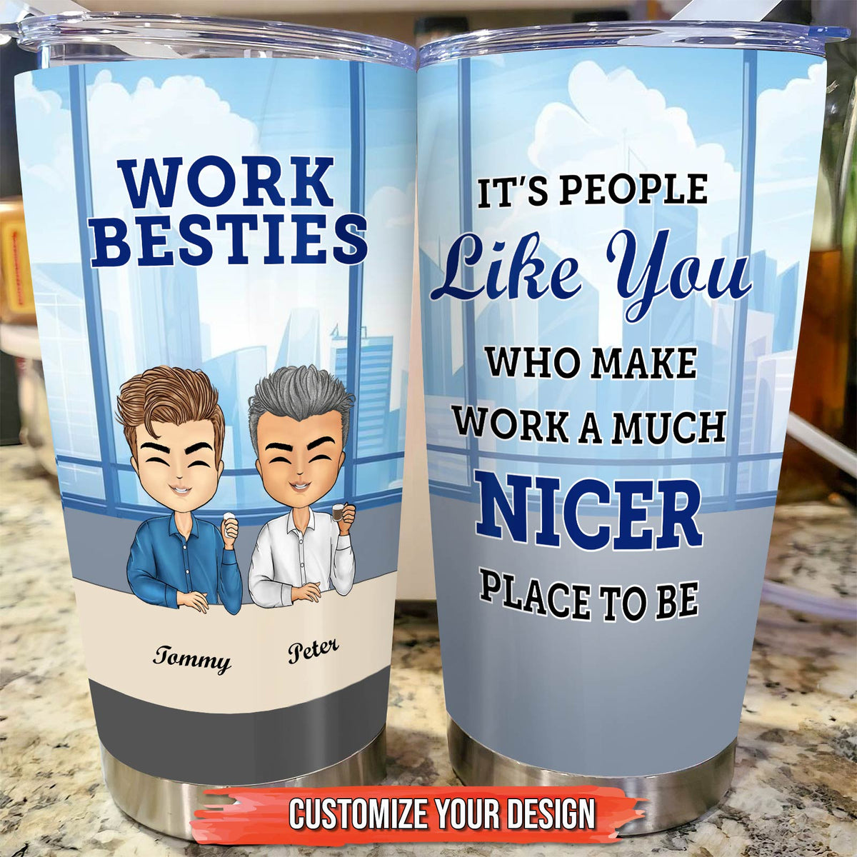 Co-Worker - Work Besties - Personalized Tumbler