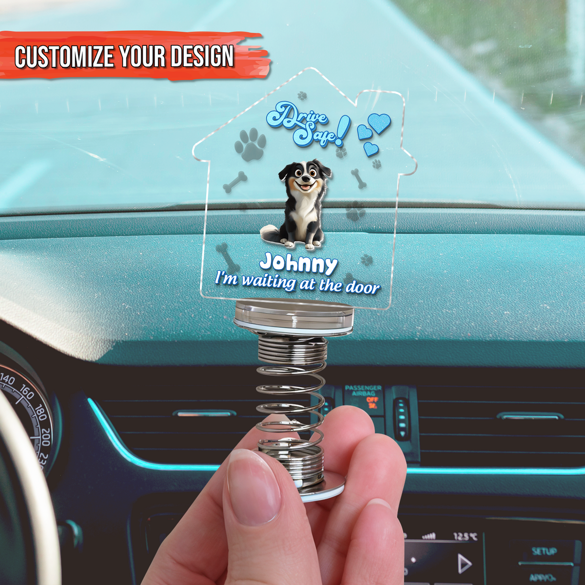 Pet Lover - Drive Safe We're Waiting At The Door - Personalized Shaker Acrylic Standee