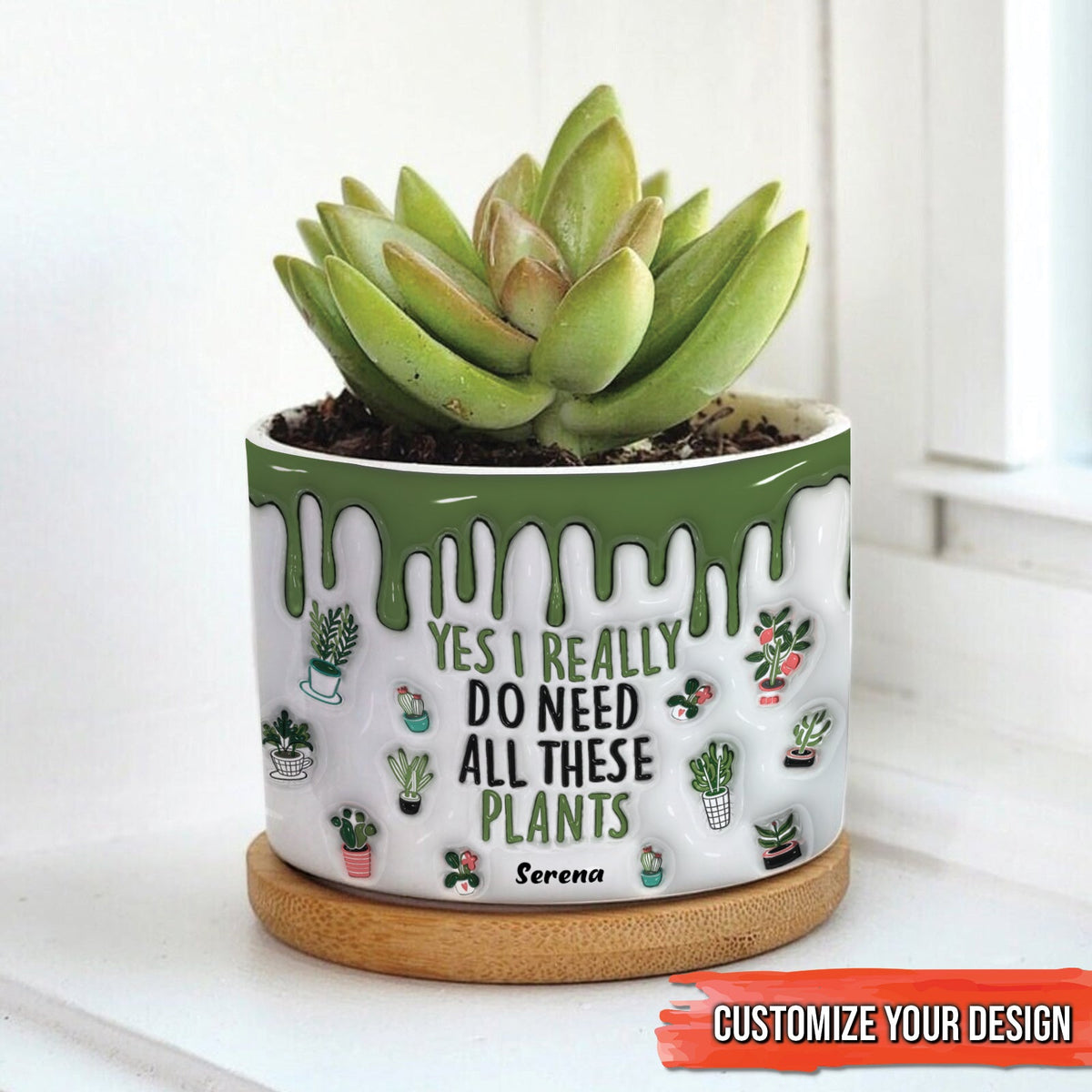 Plant Lovers - Yes I Really Do Need All These Plants -Personalized 3D Inflate Plant Pot
