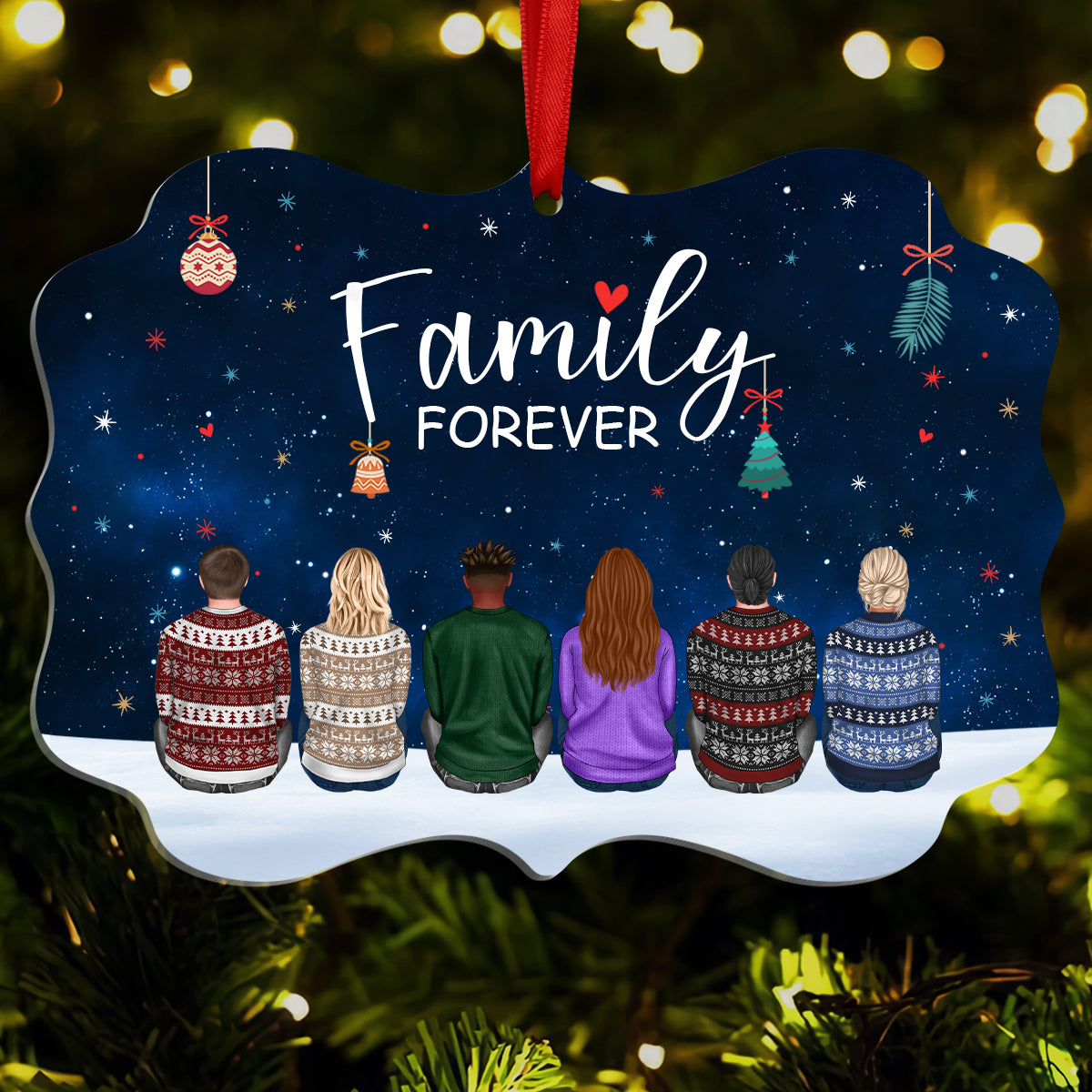 Famille - Famille pour toujours - Décoration personnalisée en acrylique