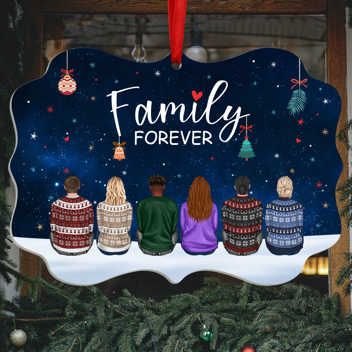 Famille - Famille pour toujours - Décoration personnalisée en acrylique