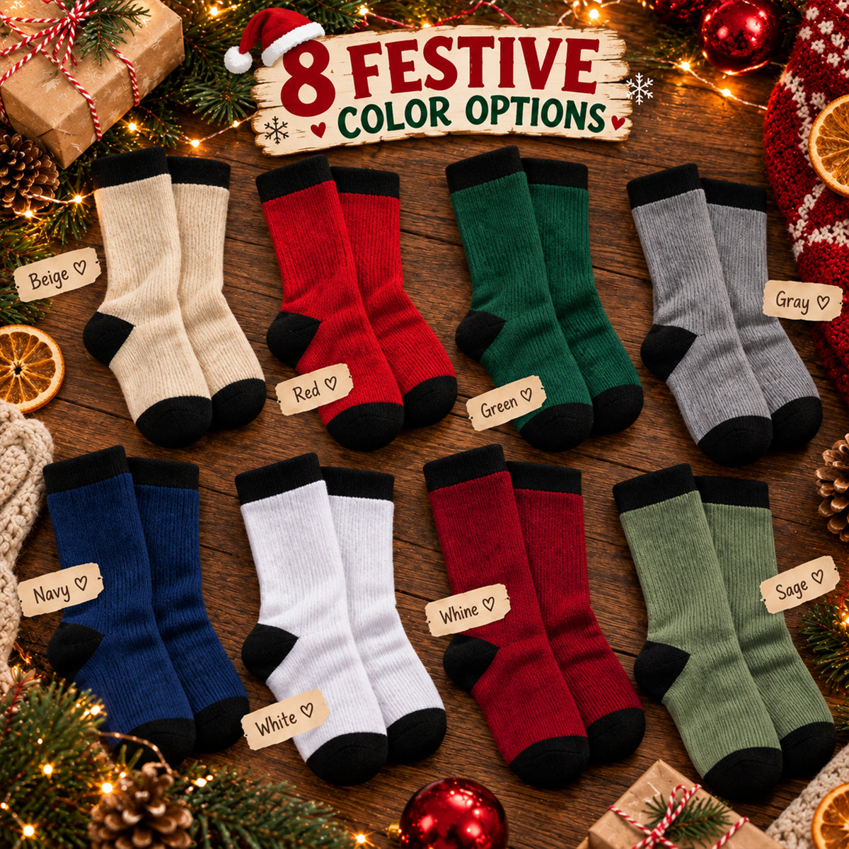 Personalized Family Christmas Stocking – Custom Family Photo & Character Christmas Stocking, Personalized Holiday Gift