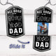 Father's Day Gift, Hidden Message for Dad, Father, Grandpa, Papa - Personalized Acrylic Keychain