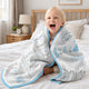 Personalized Birth Stats Fleece Blanket – Custom Baby Name & Newborn Details Gift