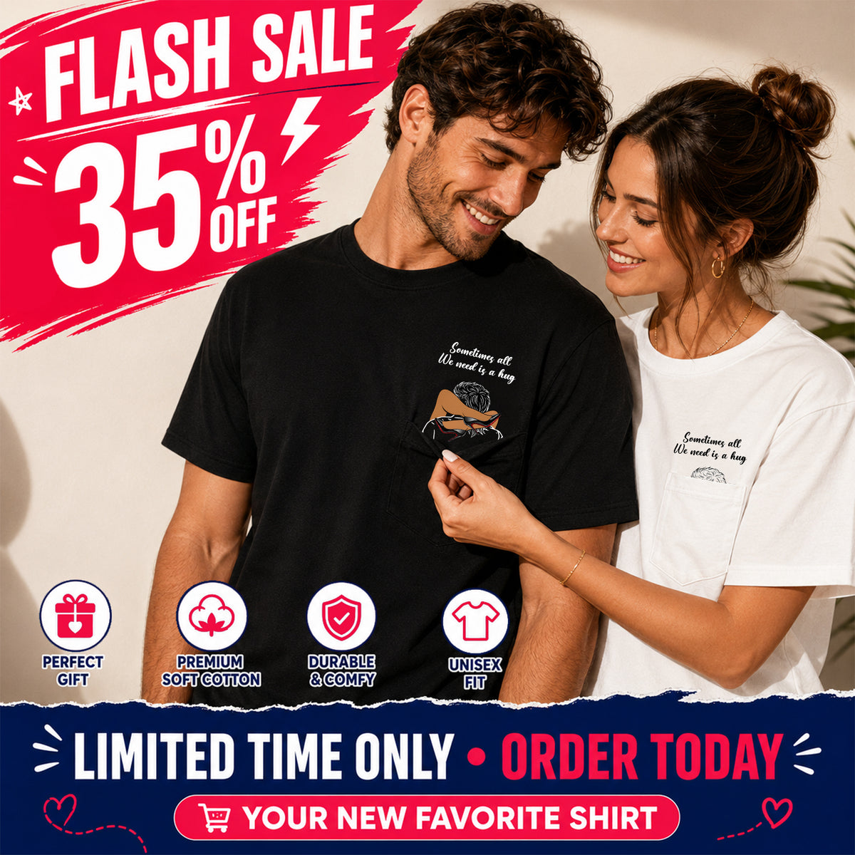 Personalized Couple T-Shirt, Funny Romantic Gift for Boyfriend or Husband