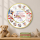 My First 4th of July Baby Clock, Personalized First Year Milestone Keepsake, Patriotic Baby Gift, Nursery Decor