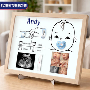 Personalized Wooden Baby Memory Sign – Baby’s First Moments Keepsake