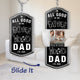 Father's Day Gift, Hidden Message for Dad, Father, Grandpa, Papa - Personalized Acrylic Keychain