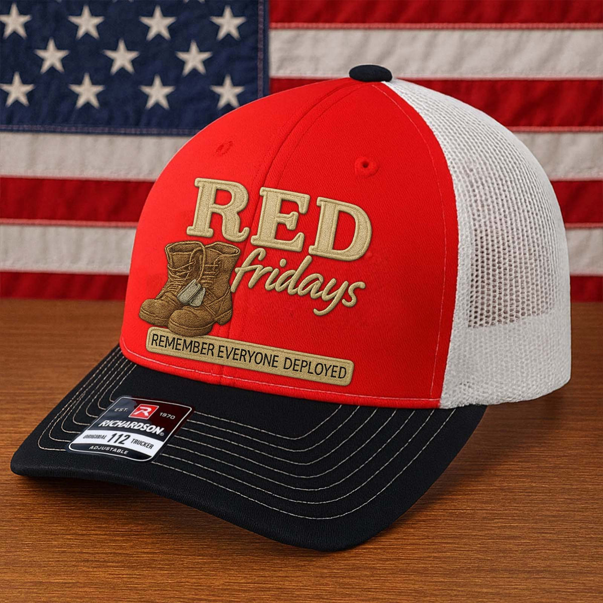 Red Friday All-Over Print Camouflage Apparel Set