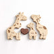 Personalized Family Wooden Puzzle – Giraffe Family
