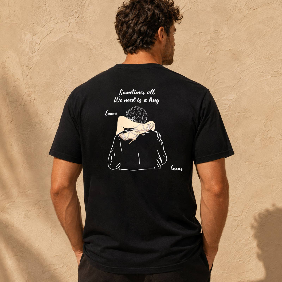 T-shirt personnalisé pour couple, cadeau romantique et amusant pour un petit ami ou un mari
