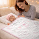 Personalized Birth Stats Fleece Blanket – Custom Baby Name & Newborn Details Gift