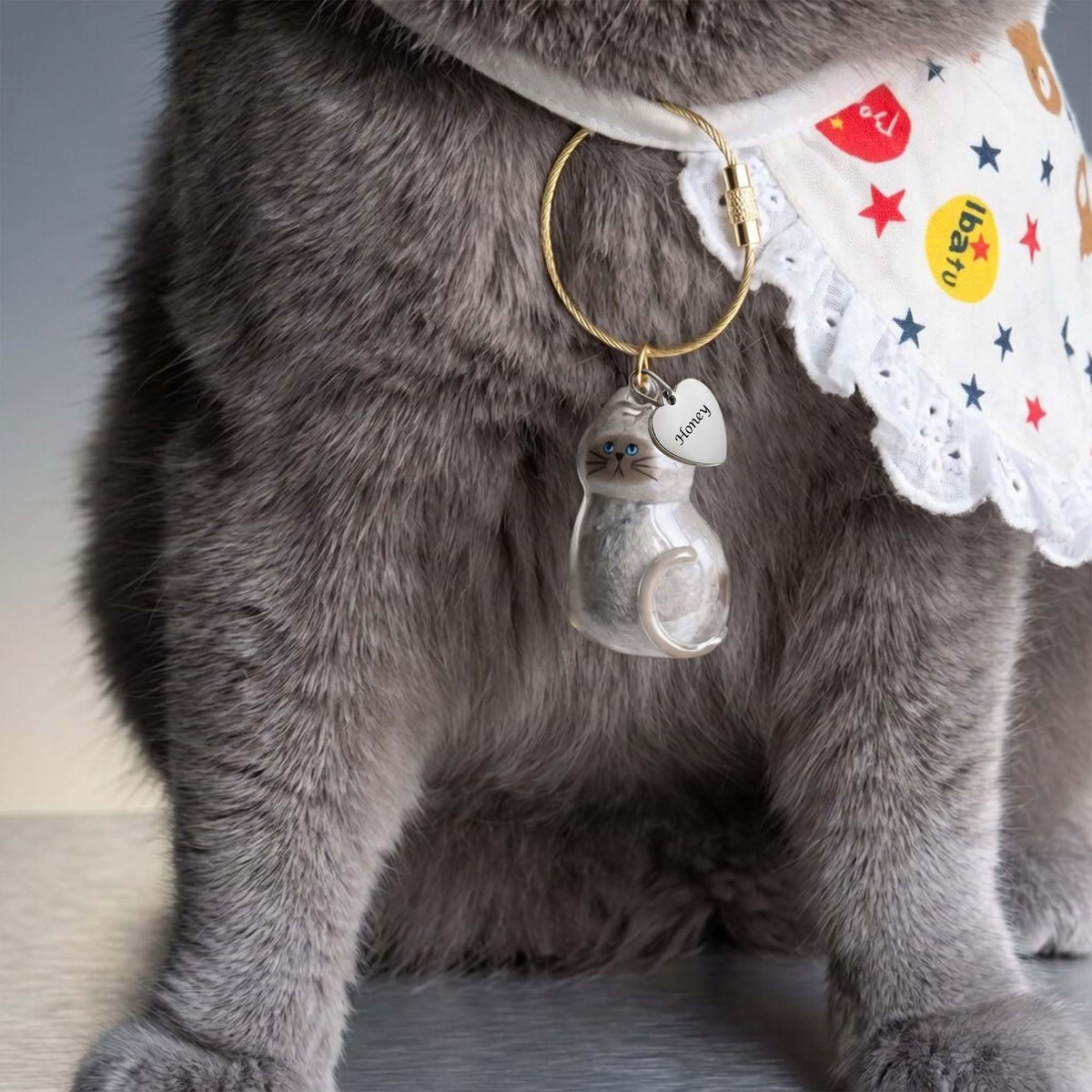 A Piece of Your Pet Forever – Personalized Pet Fur Keepsake Holder with Name Tag