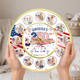My First 4th of July Baby Clock, Personalized First Year Milestone Keepsake, Patriotic Baby Gift, Nursery Decor