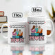 365Gifty ceramic mugs set showing mom with two daughters back view and heart MOM design unique gifts for mom from daughters