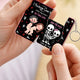 Personalized Couple Hidden Slider Keychain – Romantic Surprise Gift