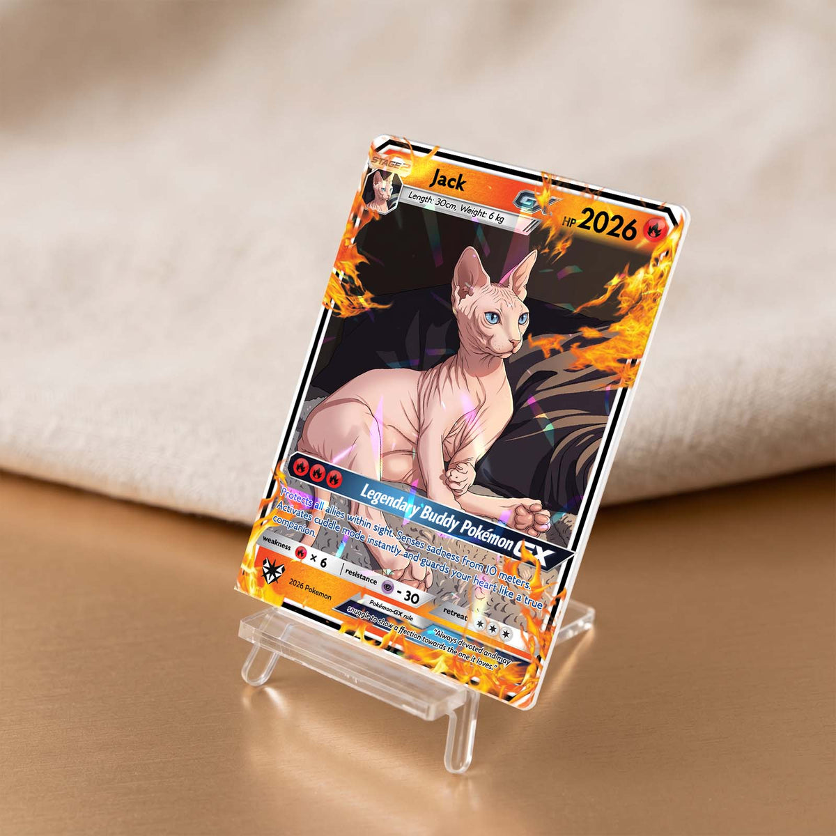 Custom Your Pet as a Pokemon Card, Pet as Pokemon Card, Personalized Anime Dog Portrait, Pet Lover Gift, Pet memorial, Dog Gift, Cat Gift