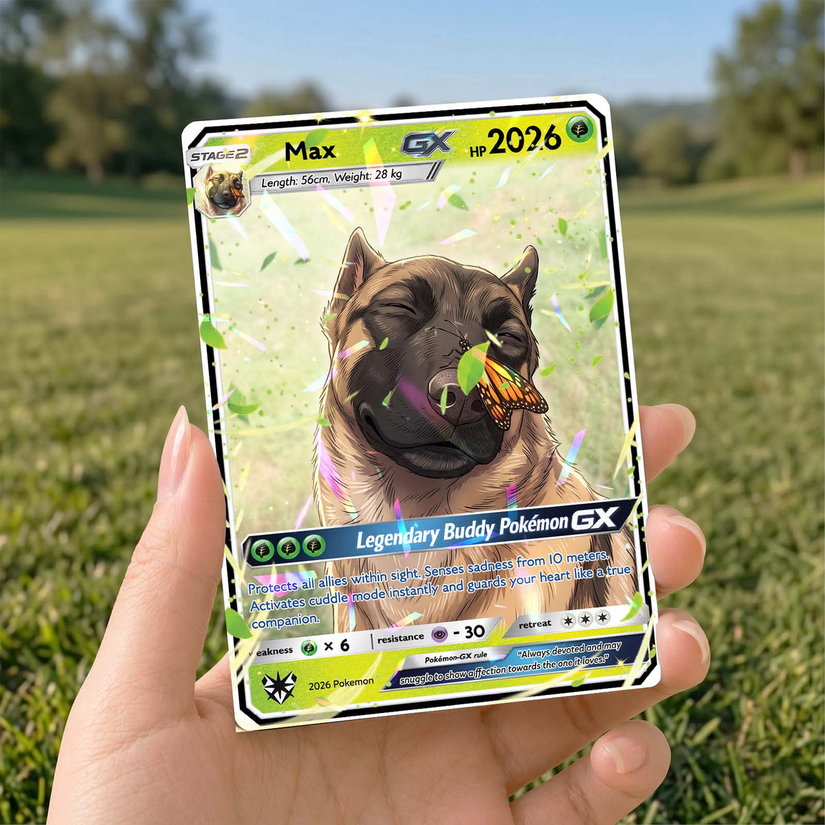 Custom Your Pet as a Pokemon Card, Pet as Pokemon Card, Personalized Anime Dog Portrait, Pet Lover Gift, Pet memorial, Dog Gift, Cat Gift