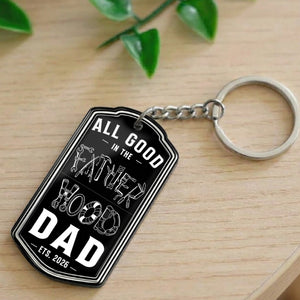 Father's Day Gift, Hidden Message for Dad, Father, Grandpa, Papa - Personalized Acrylic Keychain