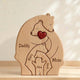 Personalized Family Wooden Puzzle – Bear Family