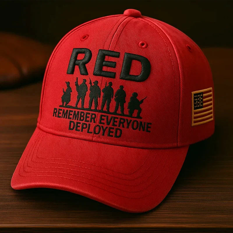 RED Friday Print Baseball Cap - Soldier Silhouette
