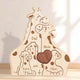 Personalized Family Wooden Puzzle – Giraffe Family