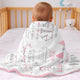 Personalized Birth Stats Fleece Blanket – Custom Baby Name & Newborn Details Gift