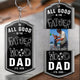 Father's Day Gift, Hidden Message for Dad, Father, Grandpa, Papa - Personalized Acrylic Keychain
