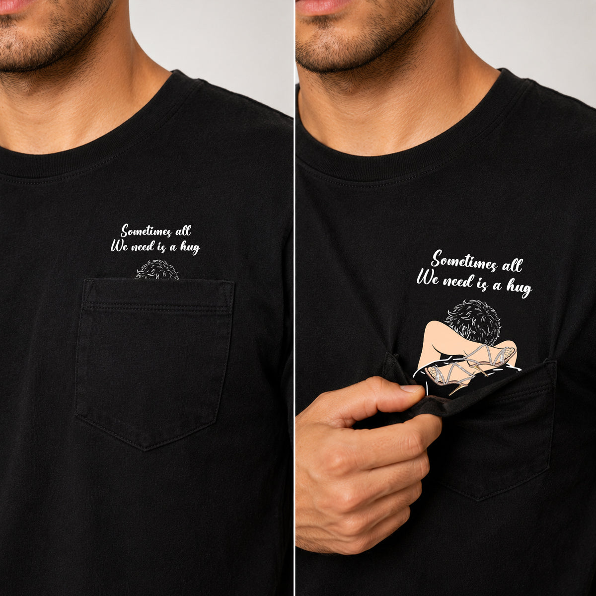 Personalized Couple T-Shirt, Funny Romantic Gift for Boyfriend or Husband