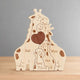 Personalized Family Wooden Puzzle – Giraffe Family