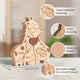Personalized Family Wooden Puzzle – Giraffe Family