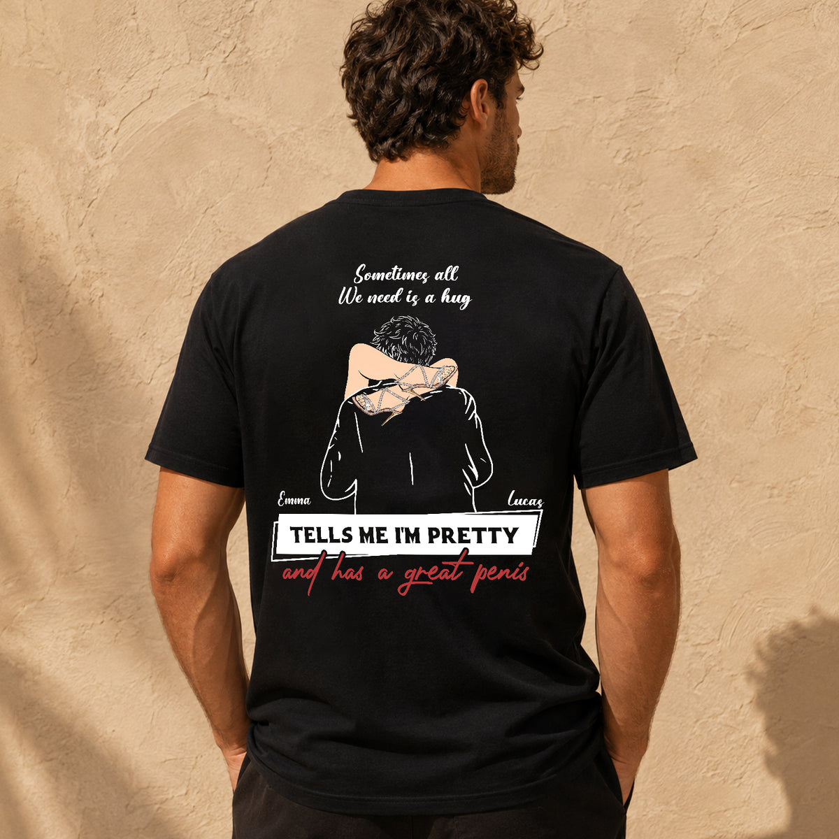 Personalized Couple T-Shirt, Funny Romantic Gift for Boyfriend or Husband