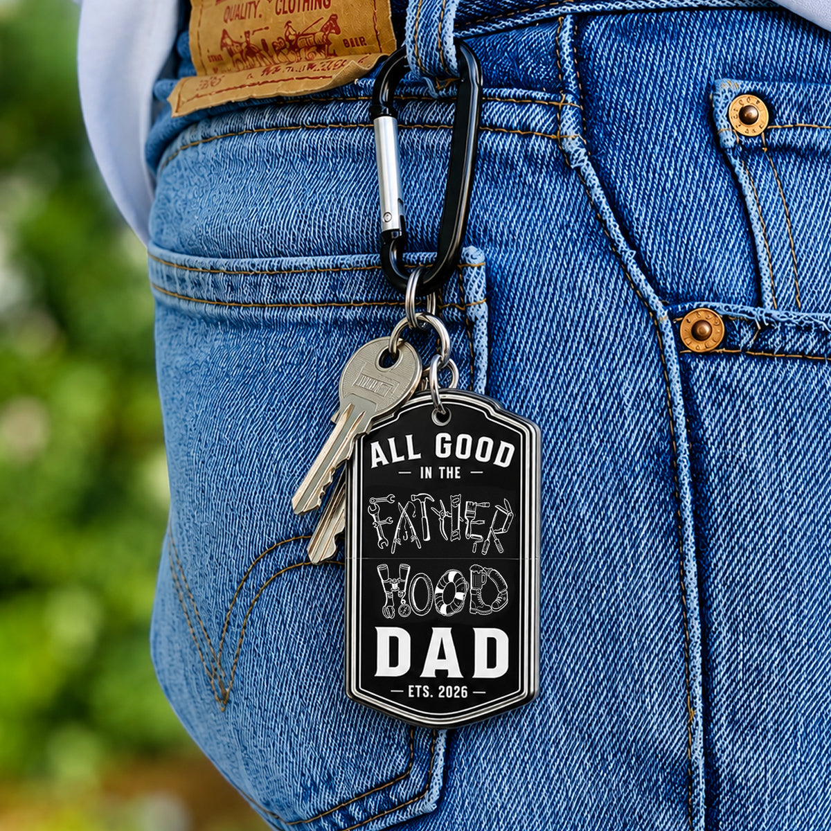 Father's Day Gift, Hidden Message for Dad, Father, Grandpa, Papa - Personalized Acrylic Keychain