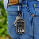 Father's Day Gift, Hidden Message for Dad, Father, Grandpa, Papa - Personalized Acrylic Keychain