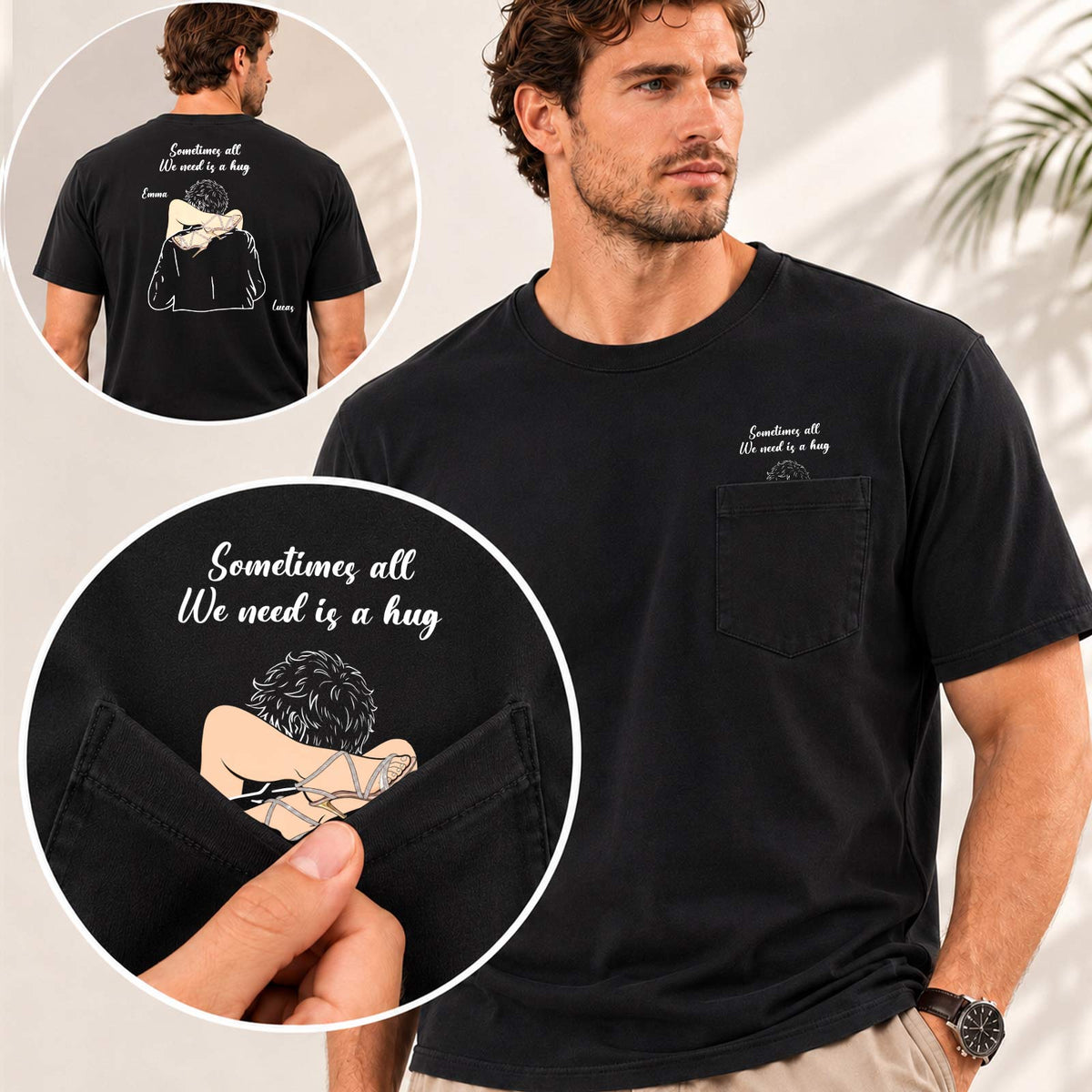 T-shirt personnalisé pour couple, cadeau romantique et amusant pour un petit ami ou un mari